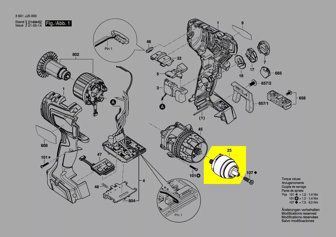 Mandrin à serrage rapide réf. 1 600 A01 YE8 Bosch